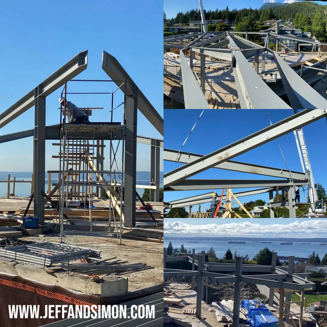Custom metal staircase installation by Jeff and Simon Ironworks in Metro Vancouver